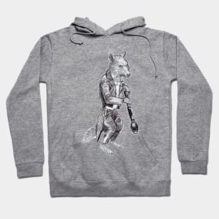 Carnival Animals - Fox playing Horn Hoodie